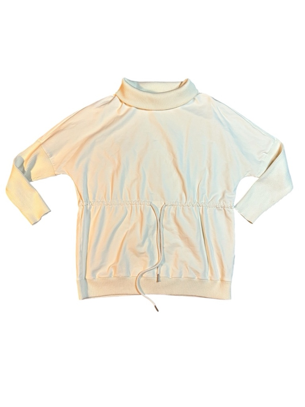 Varley Freya cinch-waist sweatshirt Ivory Small - Picture 2 of 7